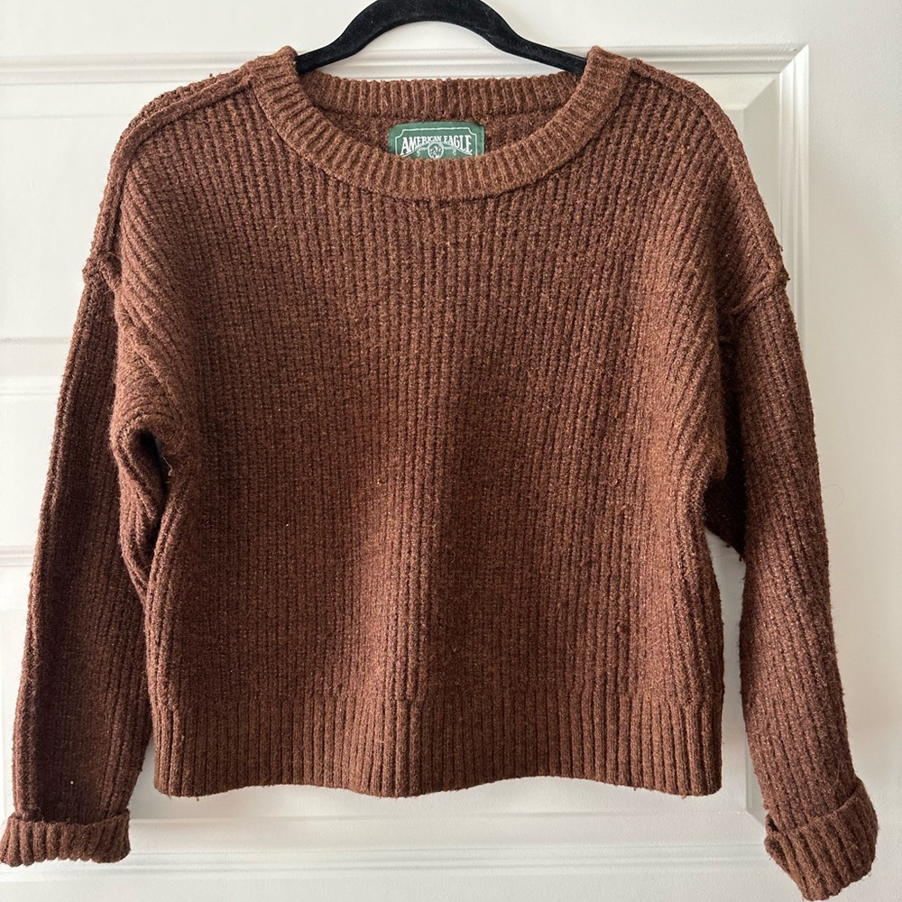 brown sweater size small